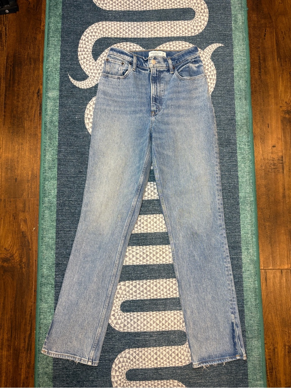 Abercrombie & Fitch Light Blue Straight Leg Jeans
